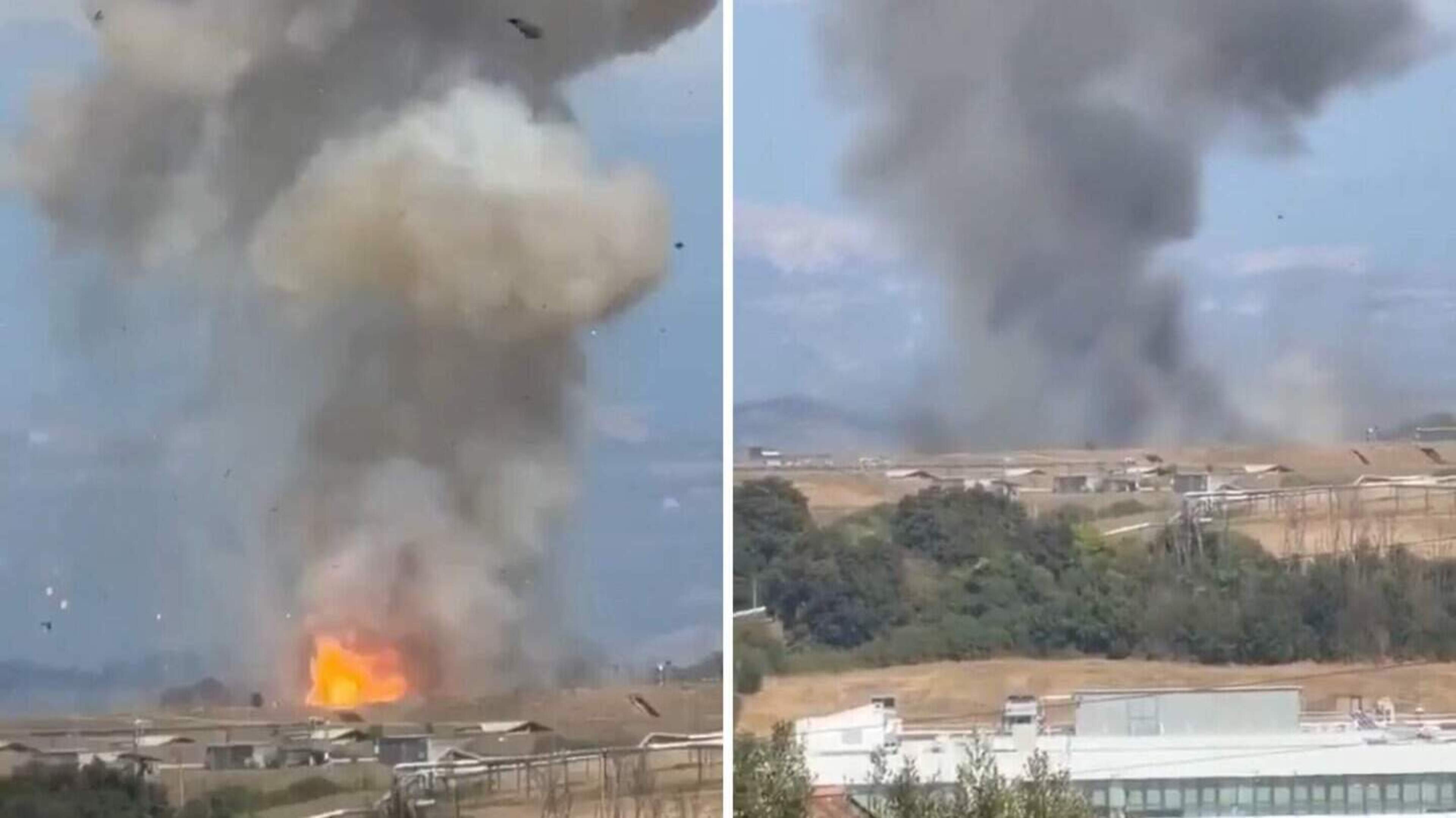 Explosie en brand bij munitiefabriek in Italië